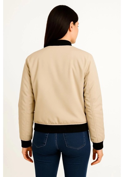 Bomber Mont Ceket - Bej - Bej