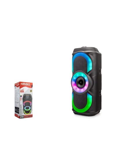 Kimiso QS3630 Rgb Led Işık - Radyo - Usb Bluetooth Hoparlör