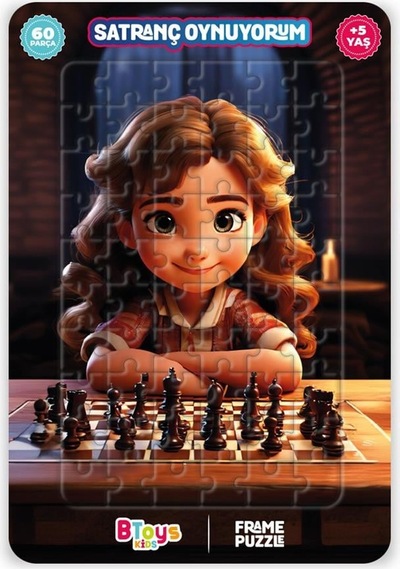 Btoys Kıds 60 Parça Puzzle Santranç Öğreniyorum Kız 9110