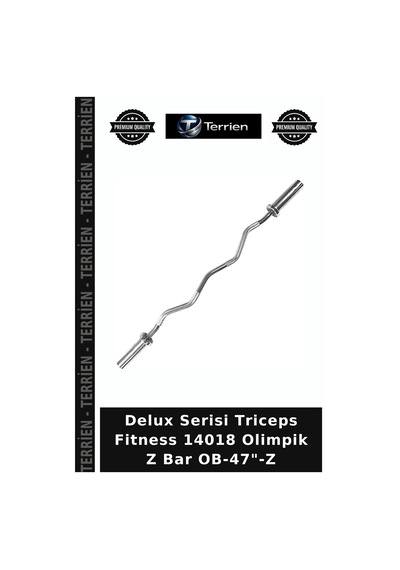 Delux Serisi Triceps Fitness 14018 Olimpik Z Bar Ob-47"-z