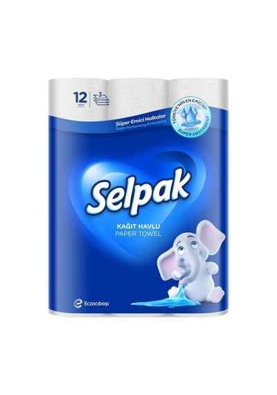 Selpak Kağıt Havlu 12 Rulo