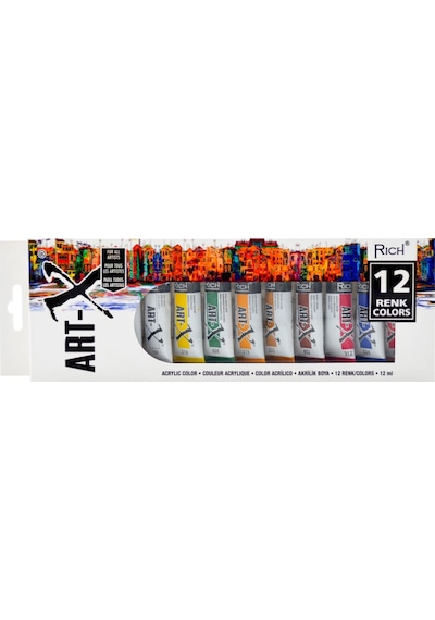 Rich ART-X akrilik boya 12*12ml 12li