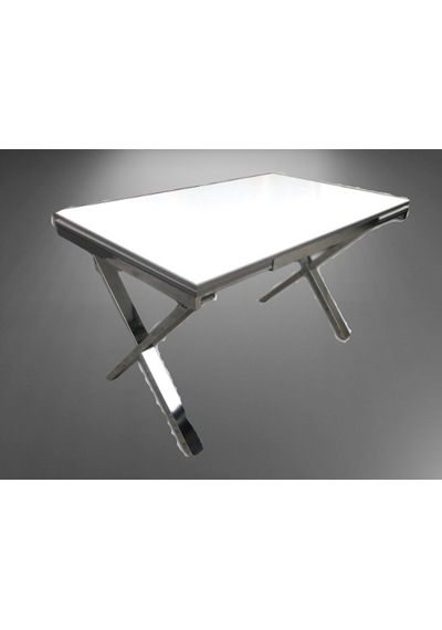 Masa Yandan Açıl X Ayak Metal Transmisyon çelik nikelaj glosspan tabla itinalı paket ve kargo El Yapım Masa Yandan Açıl X Ayak Metal Transmisyon çelik nikelaj glosspan tabla itinalı paket ve kargo El Yapım