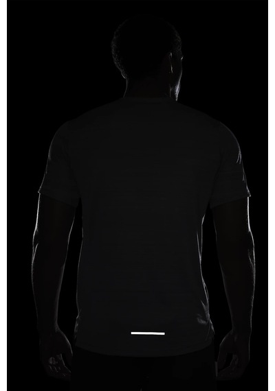 Nike Miler Dri Fit Running Tee Grey Reflektörlü Koşu Antrenman Tişörtü Gri