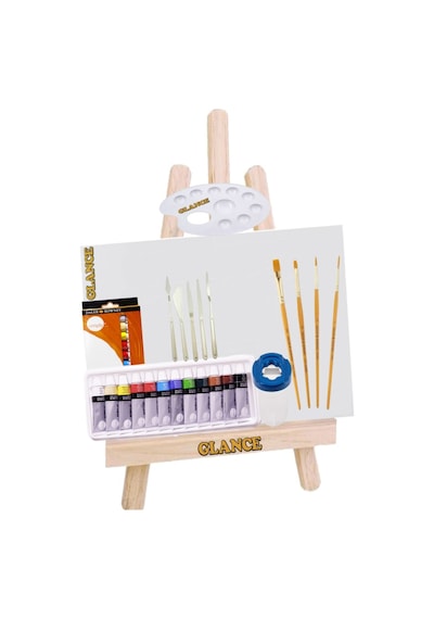 Daller Rowney Simply 12x12ml 12 Renk Ekonomik Akrilik Boya Masa Üstü Şövale Başlangıç Seti