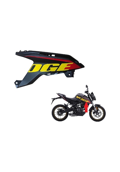 Voge R125 Dış Dizlik Sağ Siyah Grenaj