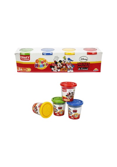Sunman Crafy Oyun Hamuru Mickey 4 X 140 G - 7 Adet Tarı