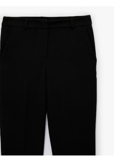 Koton Yüksek Bel Slim Fit Cigarette Pantolon Siyah 6sak40111uw Siyah