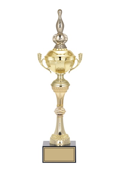 Odak Kupa - Figürlü Kupalar - Bowling / Labut Figürlü Kupalar Fg-062 B - 44 Cm Altın - Beyaz