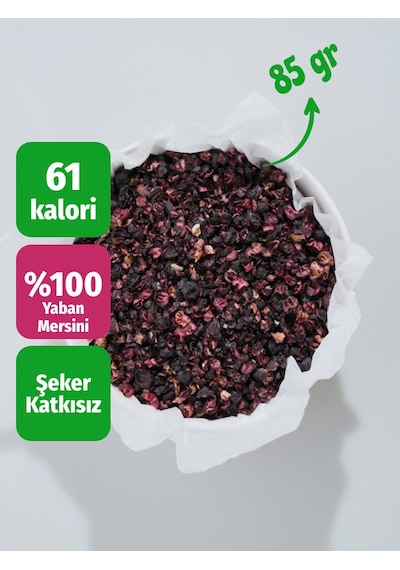 Freeze Dried Yaban Mersini Dondurularak Kurutululmuş Granül 85 Gr 80 G