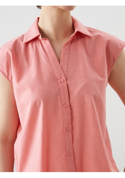 Lcwaıkıkı Classic Pembe Regular Fit Kadın Gömlek