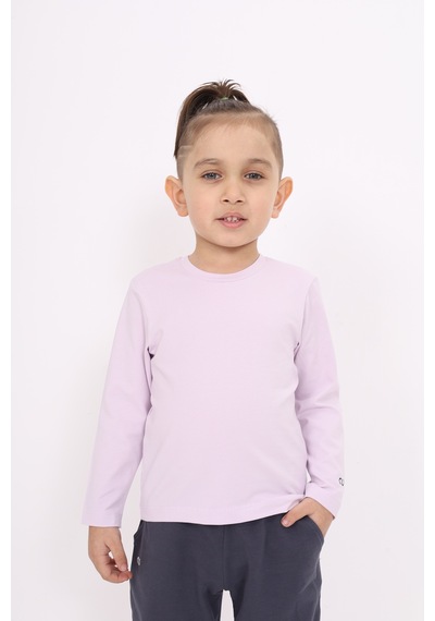 Toontoy Kids Toontoy Unisex Çocuk Tişört Açık Lila