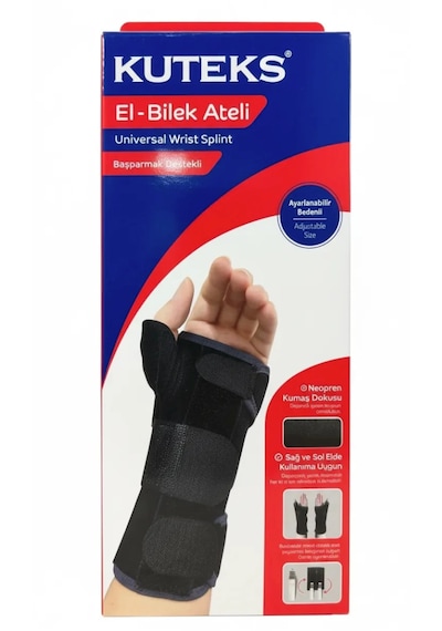 Kuteks El Bilek Ateli Neopren - Başparmak Destekli Çift Taraflı