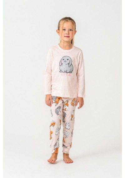 Rolypoly Kız Çocuk Pembe Pijama Takım Rp3775-c-v2 Pembe