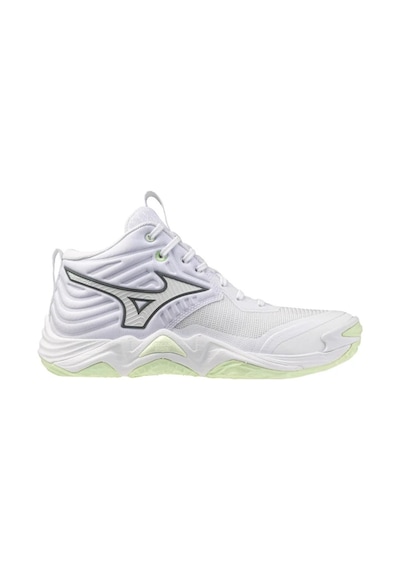 Mizuno Wave Momentum Elite Mıd Kadın Voleybol Ayakkabısı Beyaz Çok Renkli