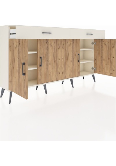 Arges Konsol 4 Raflı 2 Çekmeceli 4 Kapaklı 176x30x99 Aytaşı-çam/a Aytaşı-çam/aytaşı Arges Konsol 4 Raflı 2 Çekmeceli 4 Kapaklı 176x30x99 Aytaşı-çam/a Aytaşı-çam/aytaşı