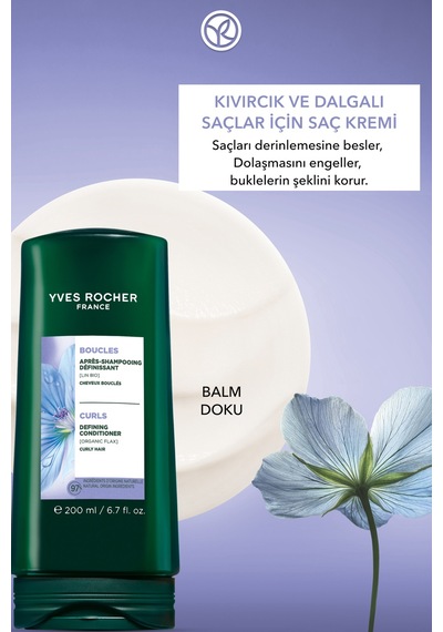 Yves Rocher Bukle Belirginleştirici Saç Kremi - Kıvırcık Ve Dalgalı Saçlar/ Boucle -vegan -200ml