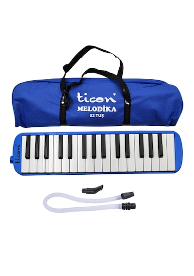 Ticon Mavi 32 Tuşlu Çantalı Melodika