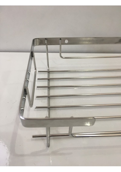 Mabello Banyo Duş Rafı 225x15 Tekli Kare Süngerlik Krom Çok Renkli