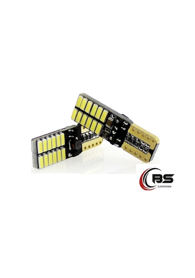 T10 Dipsiz Beyaz Led Ampul 24 Led Smd   Canbus