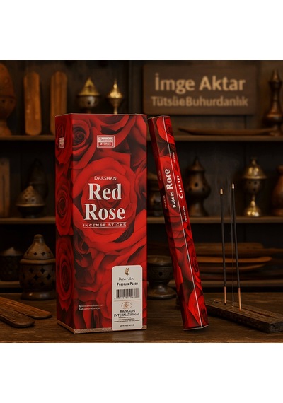 Darshan İncense Red Rose 20'li Çubuk Tütsü Çok Renkli