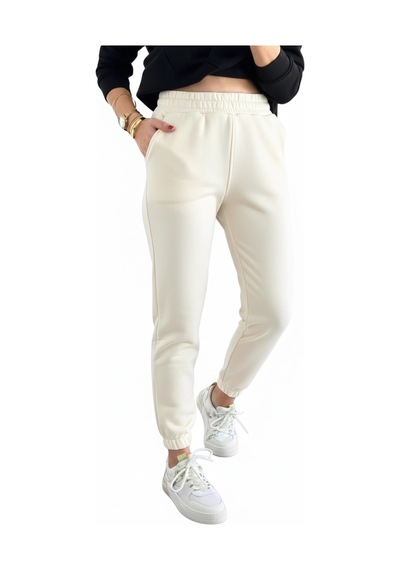 Yoncatoptan Jogger 3 İplik Şardonlu Cepli Tek Alt Yeşil