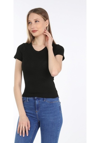 Neslice Kadın V Yaka T-Shirt