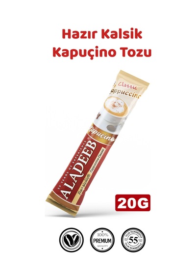 Aladeeb Kalsik Kapuçino Hazır Kahve 24 x 20 G Aladeeb Kalsik Kapuçino Hazır Kahve 24 x 20 G