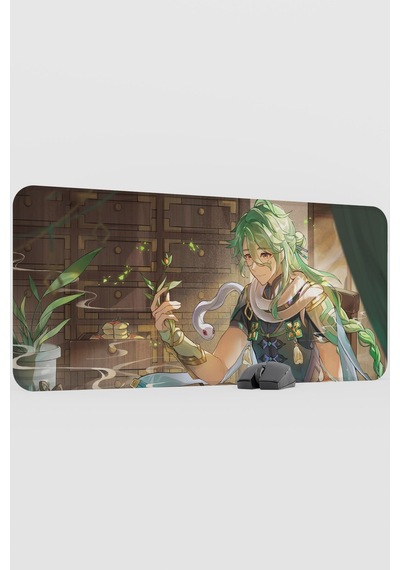 Baizhu Genshin Impact Anime Gacha V1 - 90x40 Xxl Gaming Mouse Pad Fare Altlığı