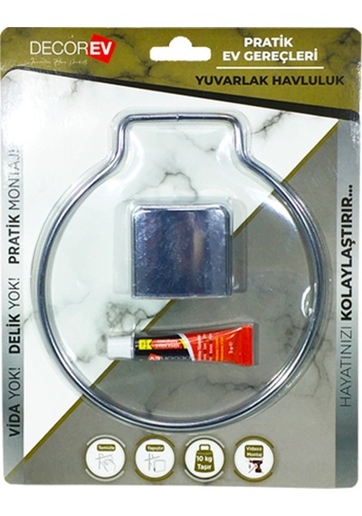 DECOREV HAVLULUK YUVARLAK METAL KROM DC-4779 Çok Renkli