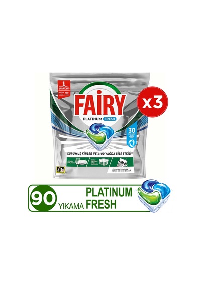 Platinum Fresh Bulaşık Makinesi Kapsülü 30 Yıkama X3