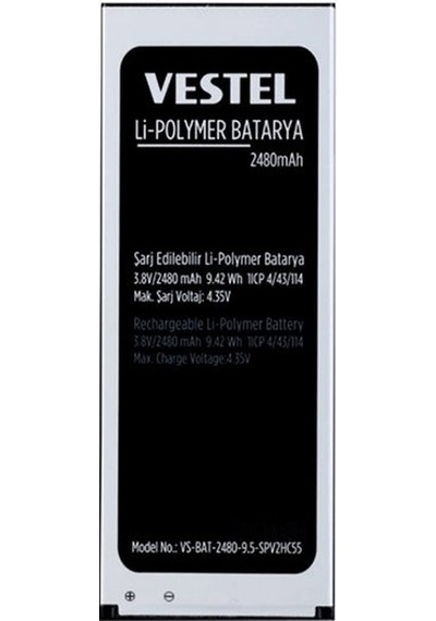 Vestel Uyumlu Venüs V3 5570 Batarya 2.480 Mah