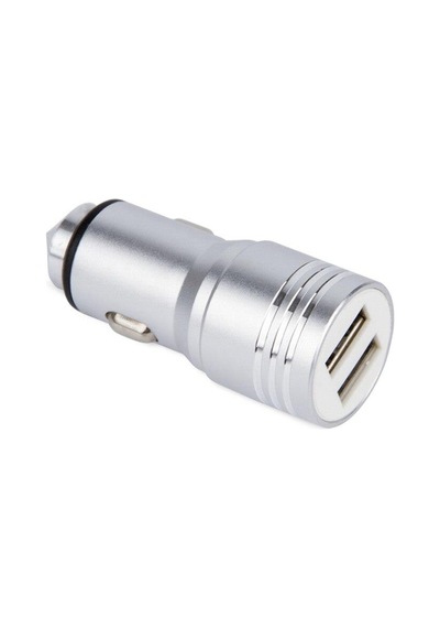 Araç Çakmaklık Telefon Şarjı 2 Port Usb Metal 5V 3.1A Şarj Cihazı