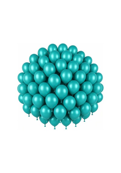 Turkuaz Renk Lateks Pastel Balon 30 Cm - 50 Adet