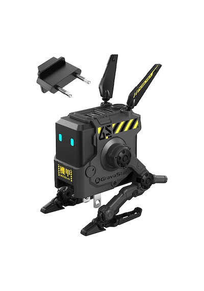 GravaStar Alpha65 Gri Robot Figürlü 65W Hızlı Şarj Adaptörü