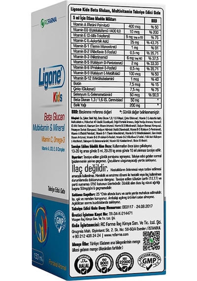 Ligone Kids Multi  Vitamin Şurup 150 ML