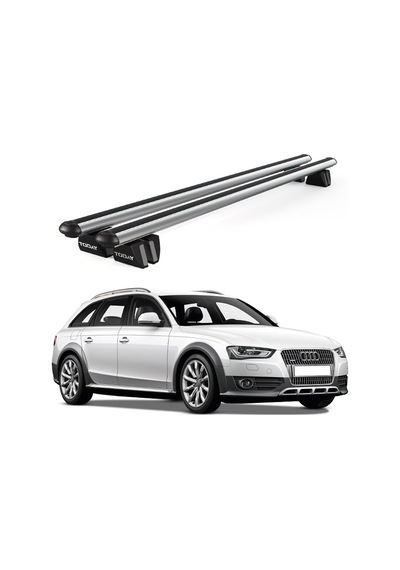 Pençe Audi A4 Allroad 2009-2016 Uyumlu Gri Ara Atkı Port Bagaj Tavan Barı