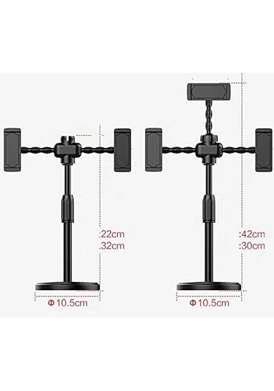 Masa Üstü 3 Lü Telefon Tutucu Standı