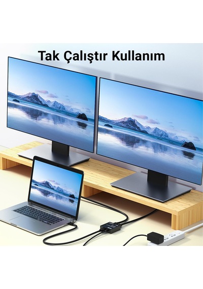 Dm Chb078 4k 30hz 1 Giriş 2 Çıkış Hdmı Splitter Çoklayıcı