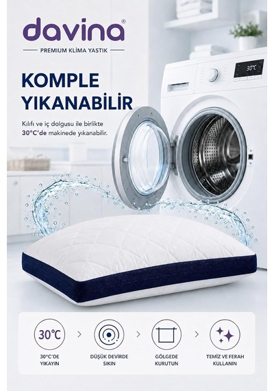 Klimalı Yastık, Hava Sirkülasyonlu Nefes Alabilir 50x70 Cm