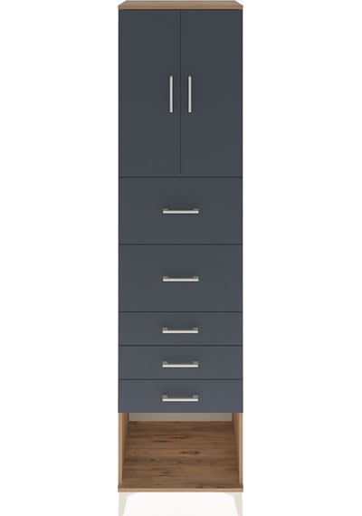Hyperion Dolap 2 Raflı 5 Çekmeceli 2 Kapaklı 60x44x243 Çam-an... Çam Hyperion Dolap 2 Raflı 5 Çekmeceli 2 Kapaklı 60x44x243 Çam-an... Çam