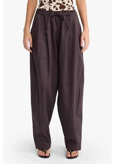 Defacto Coool Baggy Fit Normal Bel Gabardin Pantolon F7809ax25aubn596 Kahve