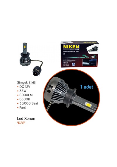 Niken D2s Led Xenon Pro Serisi 1 Adet 32w 8000 Lm