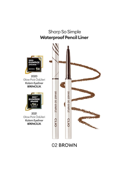 Clio Sharp So Simple Waterproof Pencil Liner 02 Brown