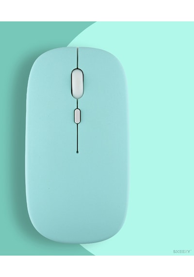 Apple Uyumlu iPad Şarj Edilebilir Sessiz Mouse Bluetooth + 2.4hz Wifi Ka