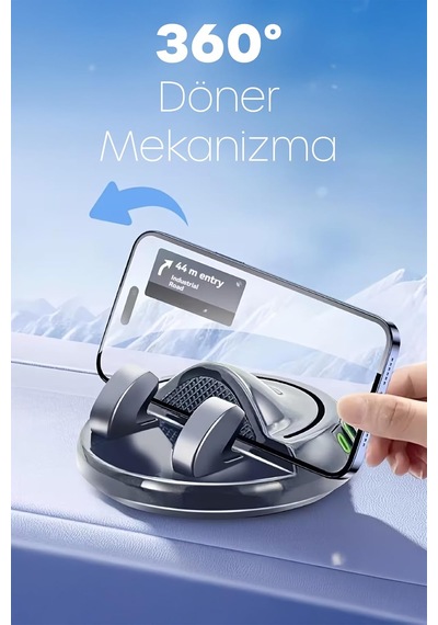2 İn 1 Araç Park Telefon Numaratörü + Telefon Tutucu Parkmatik Araç Park Telefon Numarası Aparatı 2 Mixed