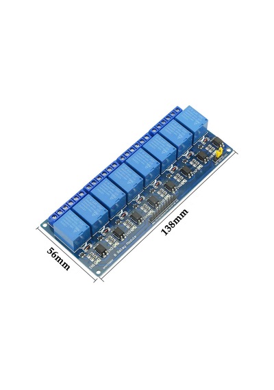 8 Kanal Dc 12v Röle Modül Ac 250v Dc 30v 10a Optokuplör İzolasyonlu Girişler Elektronik Anahtar