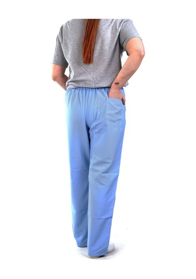 Eser - Alpaka Pantolon - Beli Lastikli - Açık Mavi