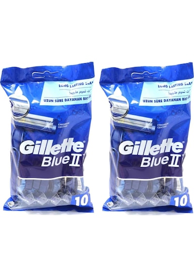 Gillette Blue2 Kullan-At Tıraş Bıçağı 2 x 10'lu