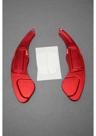 Honda Civic 2006 2012 F1 Paddle Shift Direksiyon Kulakçık Uzatma Seti Alüminyum Kırmızı Kırmızı